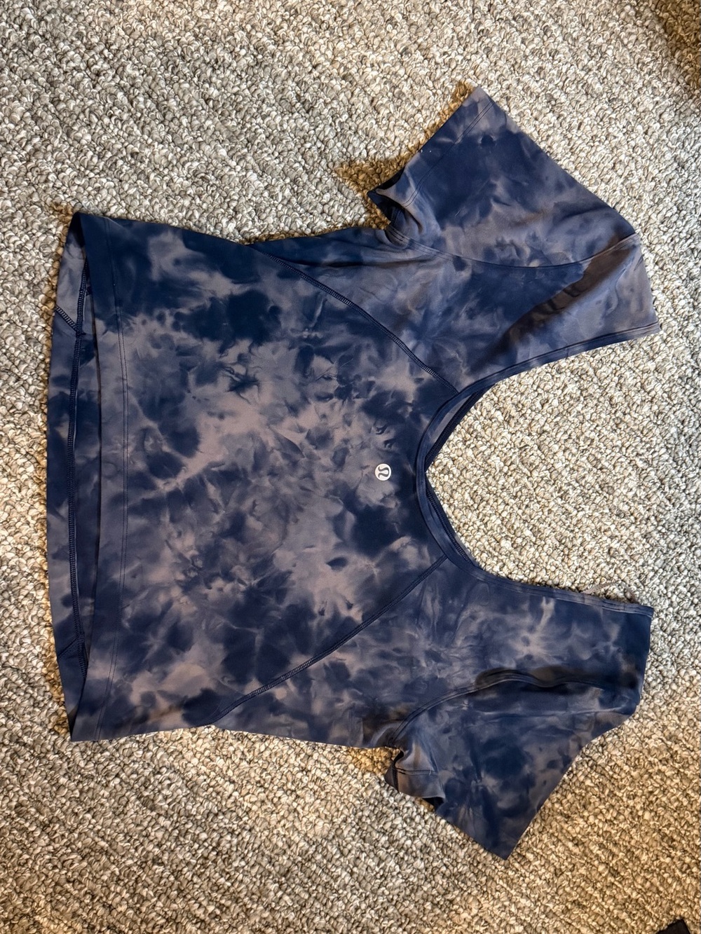 Lululemon alight shirt diamond dye lunar rock true navy size 10 - Picture 2 of 3